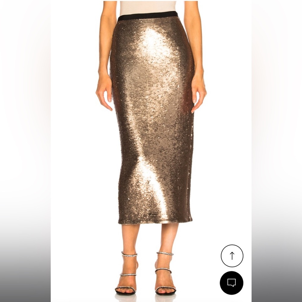 The must have Cinq à Sept Paula midi skirt in Pewter